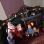 Christmas Village Light Up Santa on Chair Image 9