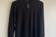 Ladies black crewneck sweater plus size - New