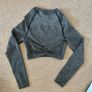 Grey Gymshark long sleeve top size S Image 3