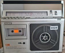 From 1979, Sony CFM-33L FM/MW/LW/SW radio cassette recorder, working good, no any problems.
