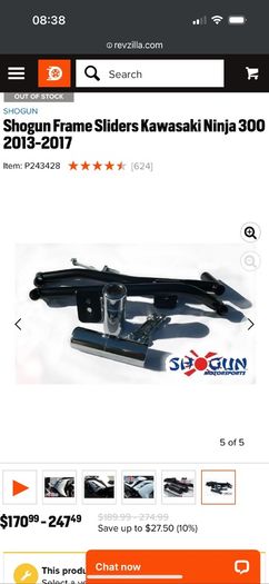 kawasaki ninja 300 frame slider