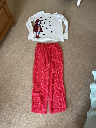 Sfera trousers ladybird and DPAM ladybird top size 11/12 years