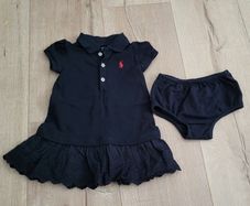 New Ralph Lauren baby polo dress and bloomer 6m