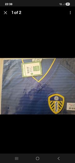 leeds United retro away XXL