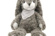 Wilberry Grey &amp; White Plush Bunny Soft Toy