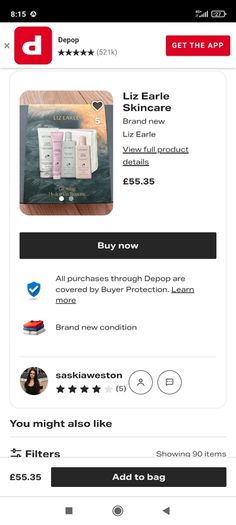 Liz Earle skincare gift set