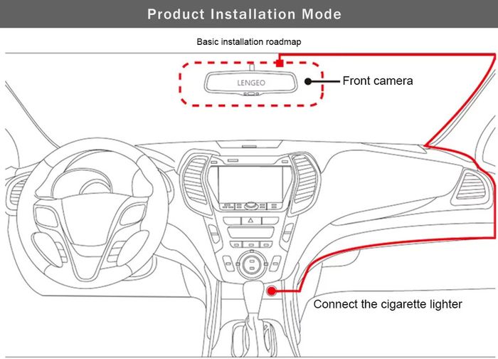 1080P 2 Lens Dash Cam Car DVR Interior Vehicle Camera Mini Recorder Video Registrator Dashcam Three Way Camcord