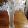 Vintage Madonna & Child Frosted Glass Statue. Stamped. By Steph Uijterwaal. Image 2