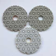 3 Step Wet Polishing Pads + Free Backer