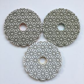 3 Step Wet Polishing Pads + Free Backer