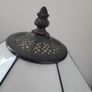 Vintage 70s tiffany style table lamp with glass shade Image 4