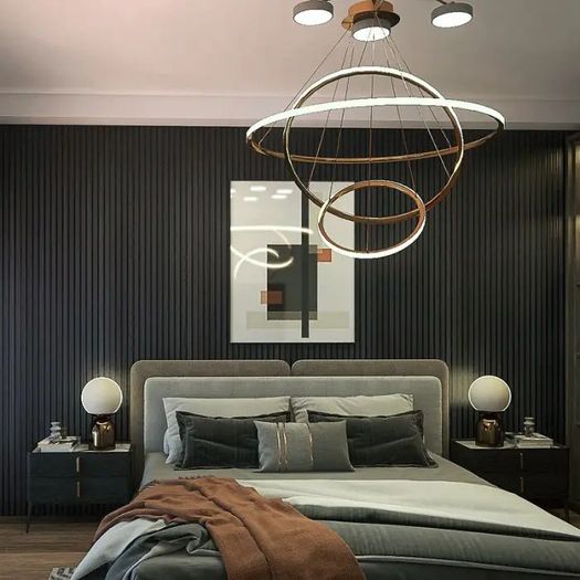 Acoustic Slat Wall Panel Charcoal 240x60cm