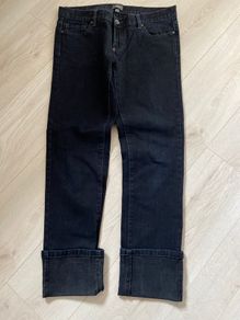 Mexx Ladies Black Jeans with turn ups Size 10
