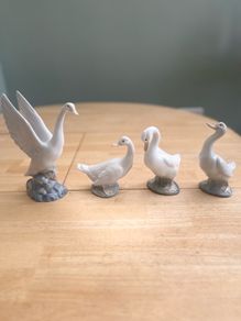 Selection Of Nao By Lladro Swan Figurines