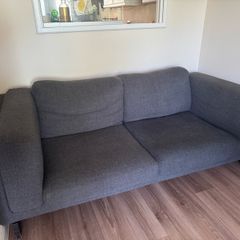 Large two seater sofa couch - Ikea Nockeby - grey blue 2 seat
