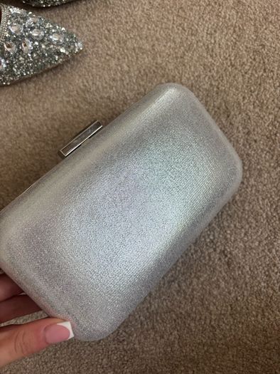Diamond heels and bag