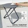 Patio Bistro Set Folding Patio Furniture Set with 2 Chairs and Table Image 6