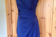 BNWT Lipsy Navy Sateen Wrap Shift Dress Size 10