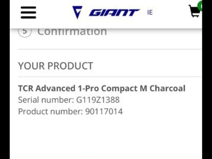 Giant TCR Advanced 1-Pro Compact M Charcoal