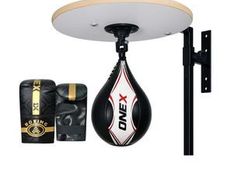 Speed Ball Platform Adjustable Speed Bag & Mitts for Boxing Bundle - FREE DELIVERY