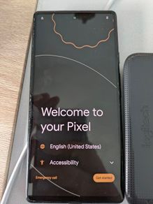 Google pixel 6a -with faulty touch screen (bottom)