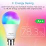 Alexa Light Bulbs WiFi Smart Bulbs B22 Bayonet [2 Pack] Dimmable Warm Light and Multicolor by Meross, Compatible with Echo Alexa Google Home, A19 810Lumens 60W, RGB Bulb 9W Image 2