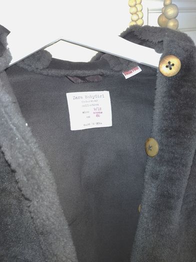 Zara baby fur coat 9-12 months