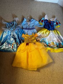 Selection of Disney Princess dresses