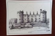 Vintage Kilkenny Castle print by Paraic Doyle limited edition