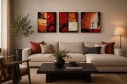 Set of 3 AustroGraphics "Solid Art"Textured