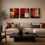 Set of 3 AustroGraphics "Solid Art"Textured Image 2