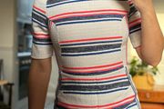Topshop Tweed Stripped Mini dress XS