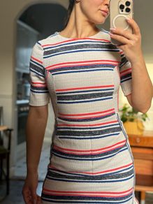 Topshop Tweed Stripped Mini dress XS
