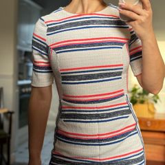 Topshop Tweed Stripped Mini dress XS