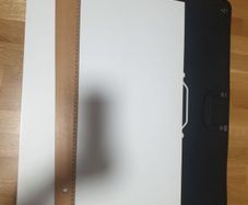 Portfolio case, drawing board and T square