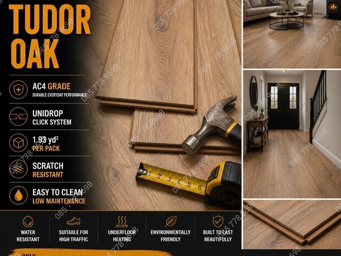 New 12mm Laminated Flooring - Free Delivery