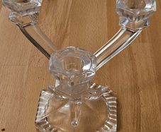 Candle Holder/3 Arm Candeleabra 24% Lead Crystal