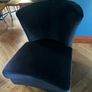 Black Velvet Accent Chair Image 2