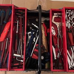 Tool box with tools