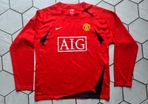 Jersey Shirt AIG Nike Manchester United Football long sleeve size L Large