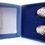 Vintage Sterling Silver  Earrings 1980s Gold Plated Shell Design 4,70g Image 5