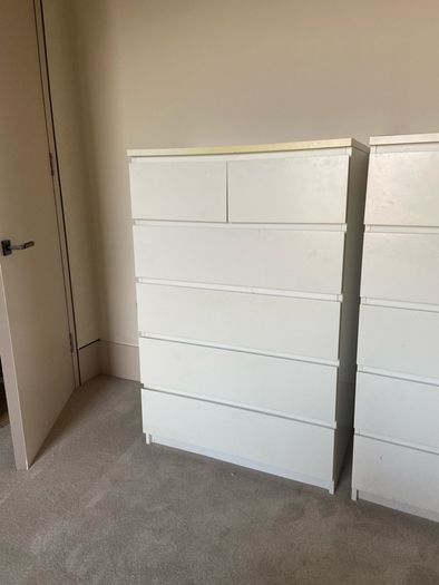 Malm 6 drawer chest of drawers