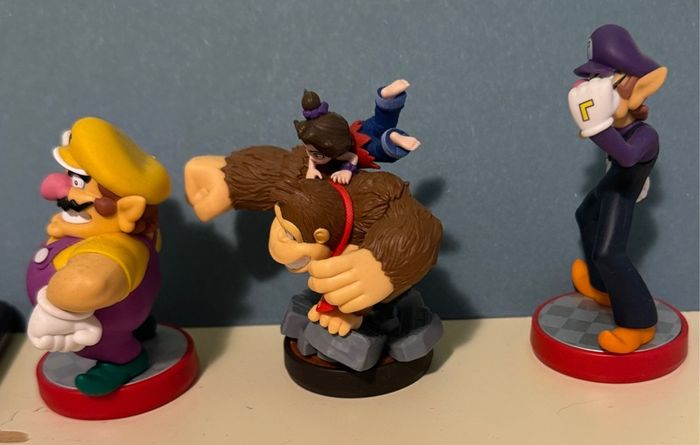 Nintendo Figures Set Wario, Donkey Kong & Waluigi