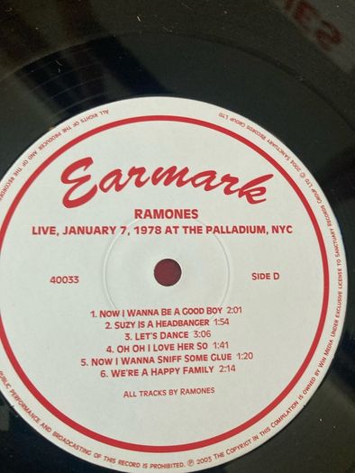 Ramones - Live at the Palladium, NYC: 7th Jan 1978
