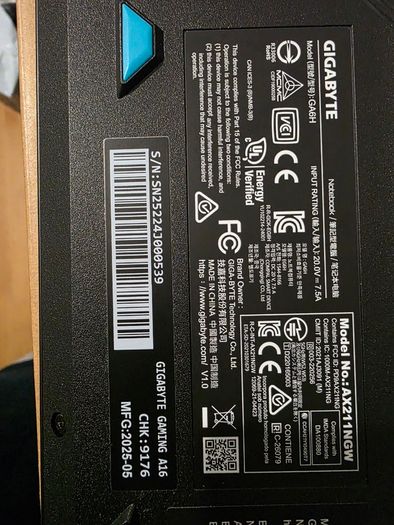 Gigabyte Gaming A16 Cwh | Rtx 5070 8gb, I7-13620h, 16gb Ddr5, 1tb Ssd, 165hz