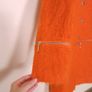 Tuzzi Bright Orange Wool Boucle Zipper Overcoat 8-10UK/36-38EU Image 6