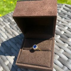 Sapphire engagement ring