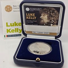 Ireland Silver Proof 2020 Luke Kelly Coin in Original Holder with COA  Number 2025!!