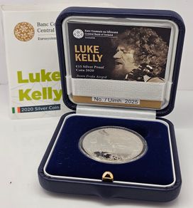 Ireland Silver Proof 2020 Luke Kelly Coin in Original Holder with COA  Number 2025!!