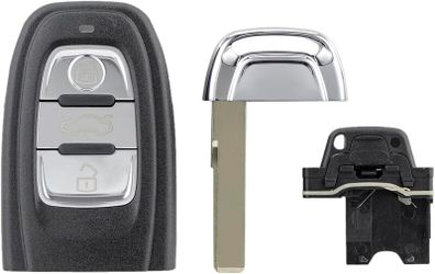 3 Button Key Fob Case For Audi A4 A5 A6 A7 A8 Quattro Q5 Q7